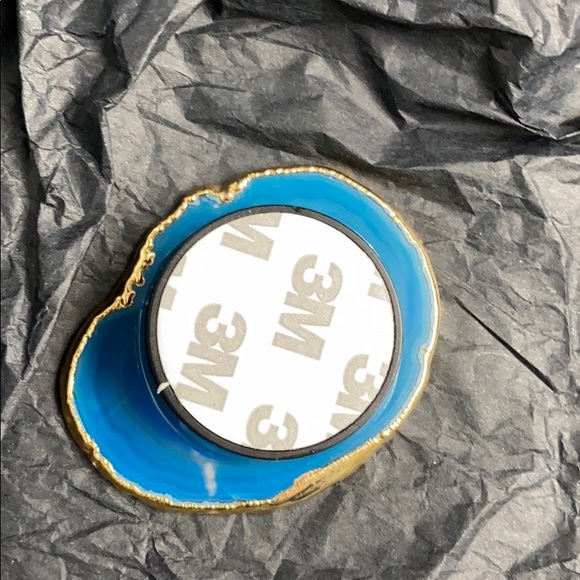 Agate Geode Stone Phone Grip Stand PopSocket 24KGP - Picture 6 of 6